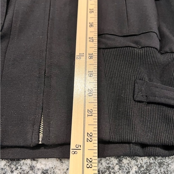 Apostrophe Black Utility Short Stile Zip Up Jacket - Picture 11 of 12